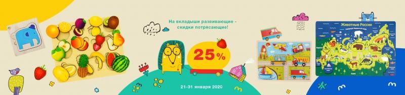 Вкладыши развивающие